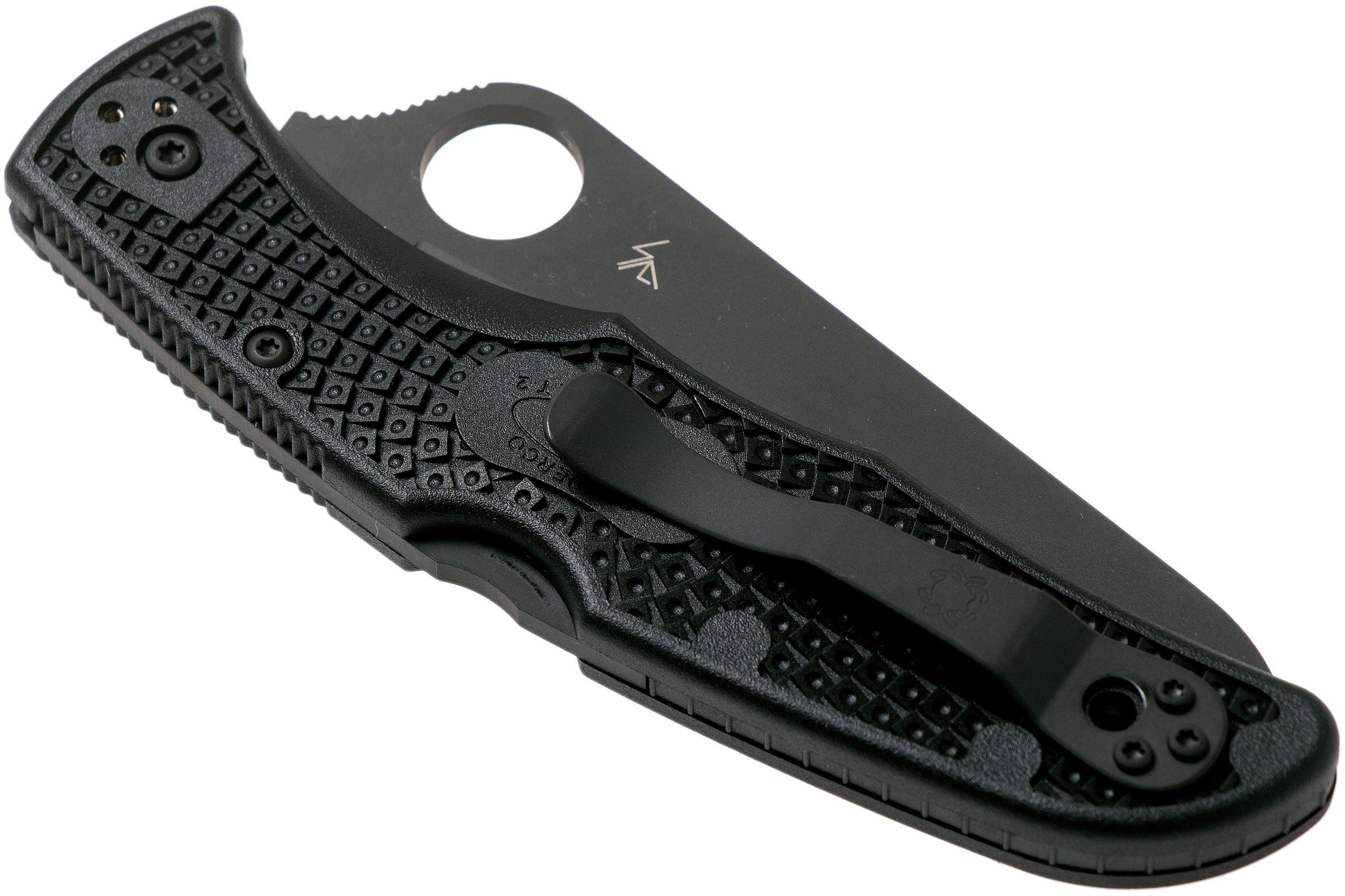 Spyderco Pacific Salt 2 Black C91SBBK2 serrated pocket knife