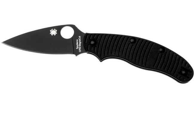 Image pour Spyderco UK Penknife Salt C94GMCBKP, Black DLC CPM MagnaCut, Black G10, couteau de poche