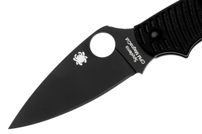 Image pour Spyderco UK Penknife Salt C94GMCBKP, Black DLC CPM MagnaCut, Black G10, couteau de poche