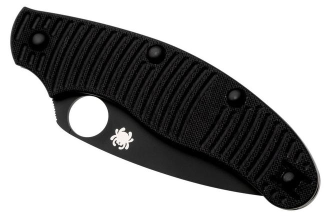 Image pour Spyderco UK Penknife Salt C94GMCBKP, Black DLC CPM MagnaCut, Black G10, couteau de poche