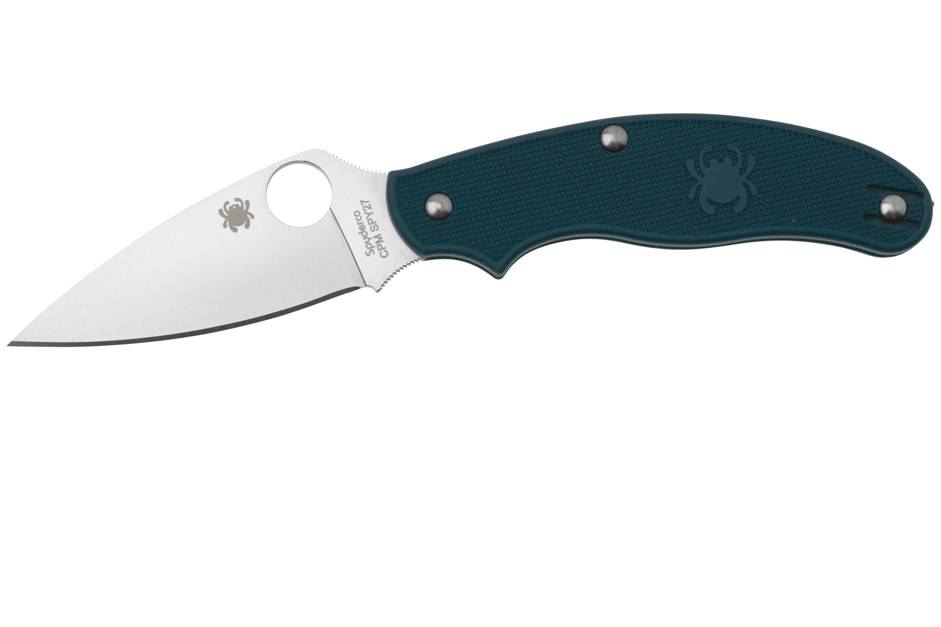 Spyderco UK Penknife CPM-SPY27 C94PCBL Blue FRN, pocket knife ...