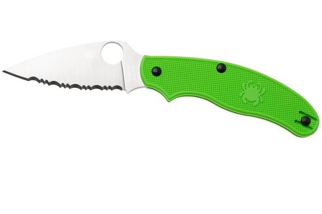 Afbeelding voor Spyderco UK Penknife Salt Green LC200N Serrated C94SGR zakmes