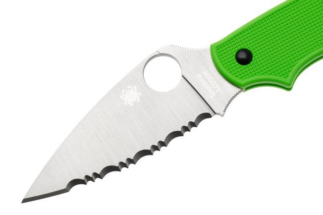 Afbeelding voor Spyderco UK Penknife Salt Green LC200N Serrated C94SGR zakmes