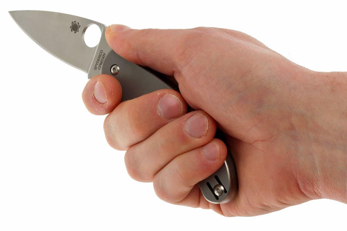 Spyderco UK Pen knife titanium - C94TIP | Advantageously shopping 