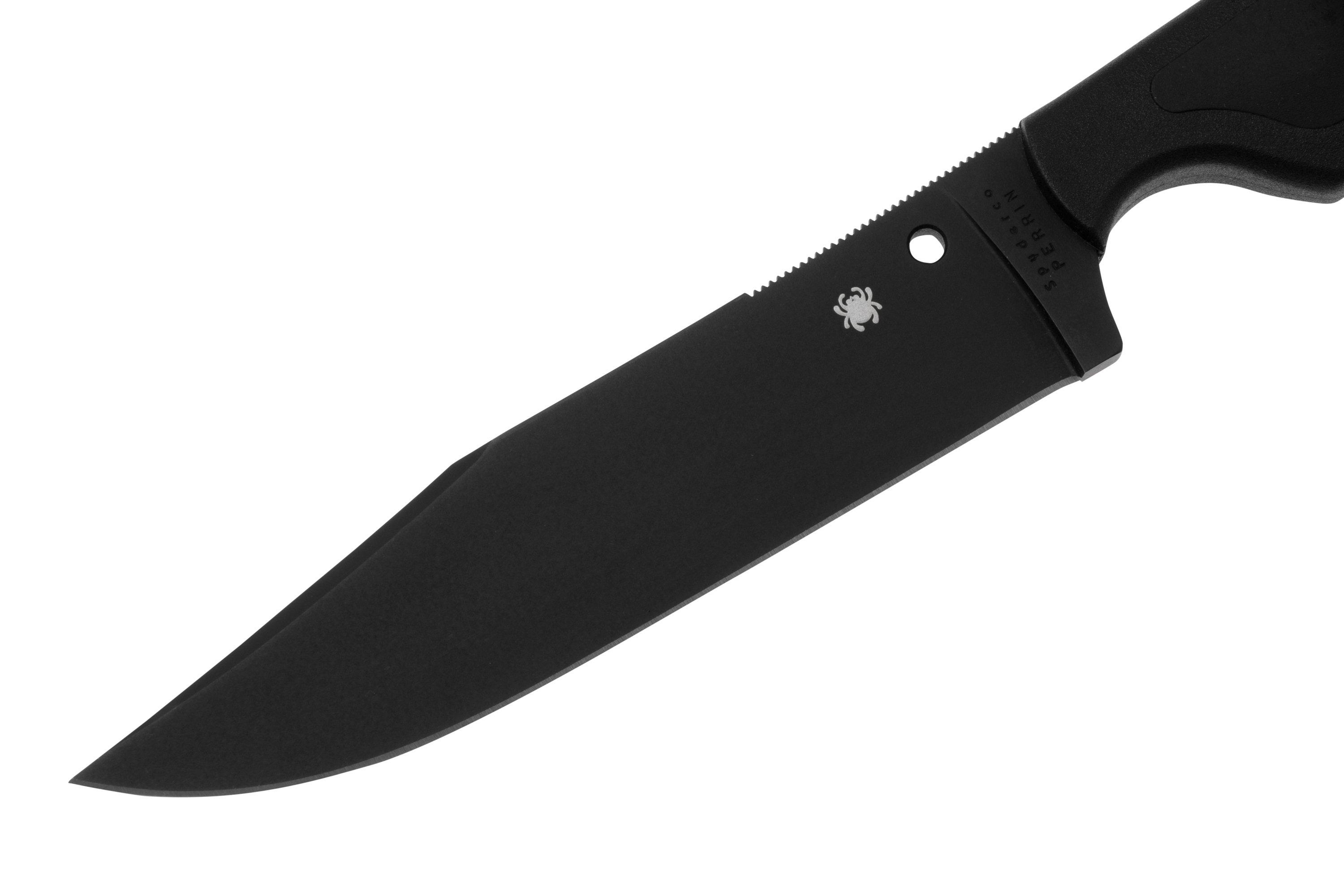 Spyderco Street Bowie Black FB04PBB Black FRN Kraton, feststehendes Messer,  Fred Perrin Design | Günstiger shoppen bei knivesandtools.de