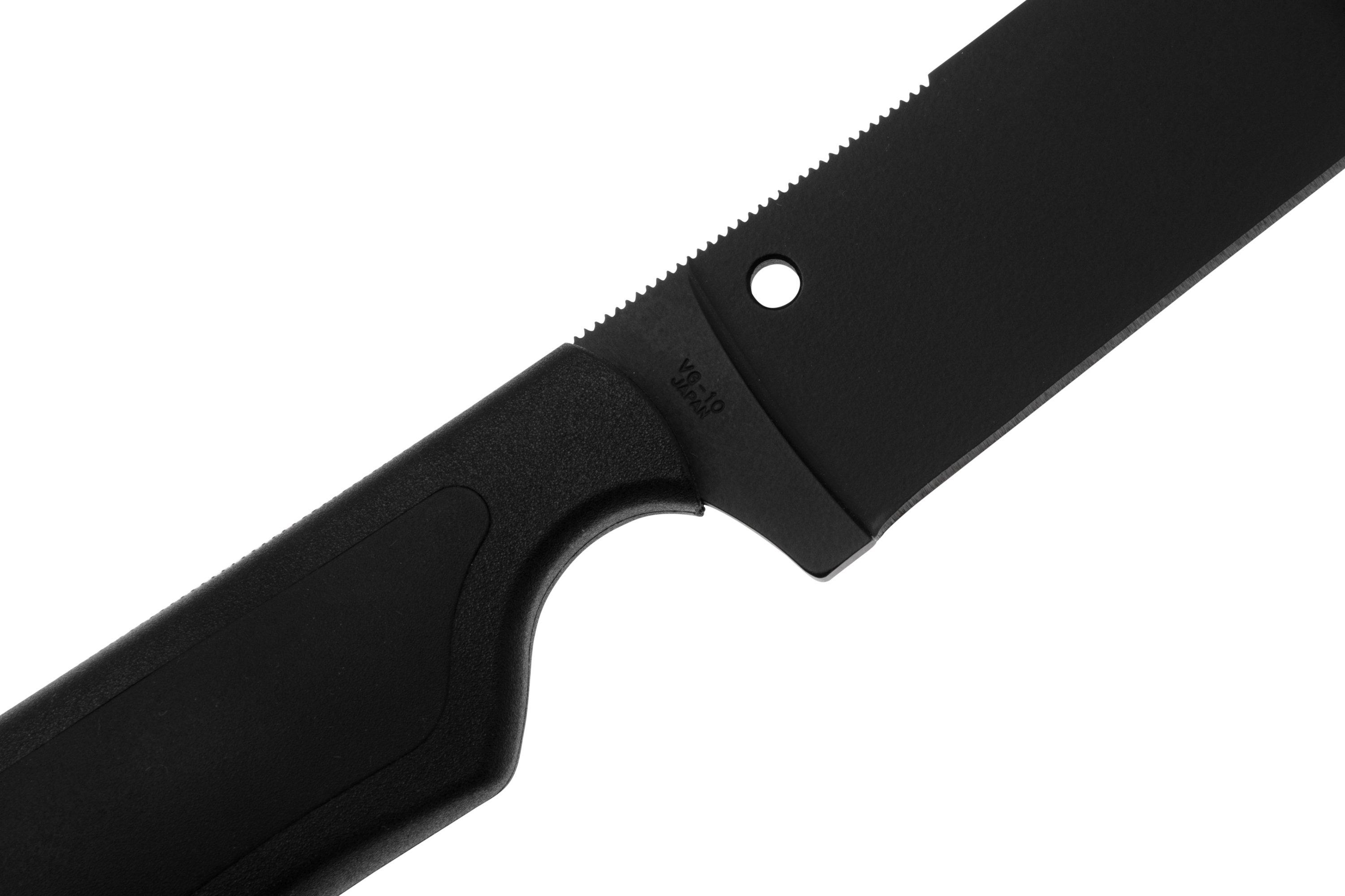 Spyderco Street Bowie Black FB04PBB Black FRN Kraton, fixed knife, Fred