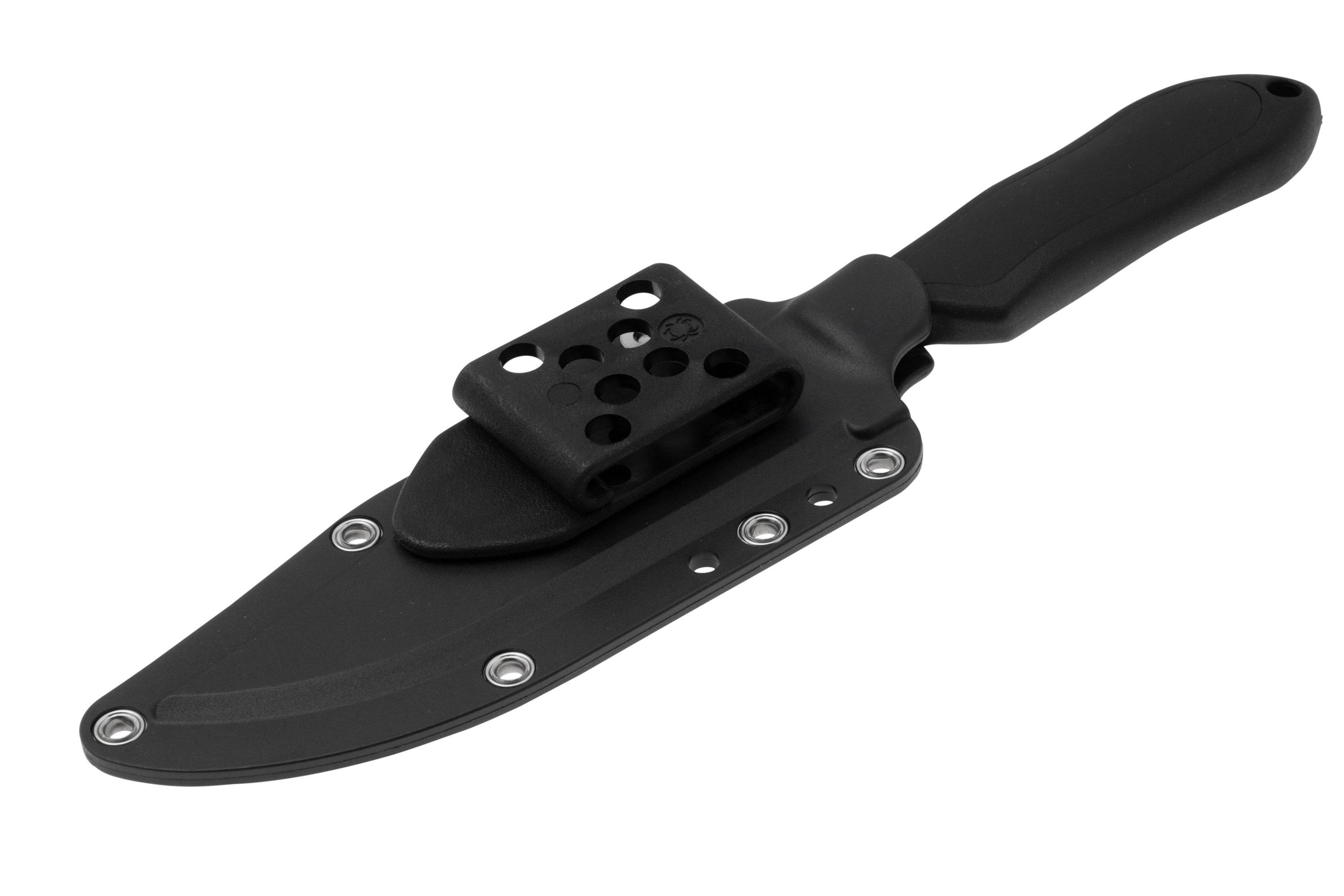 Spyderco Street Bowie Black FB04PBB Black FRN Kraton, fixed
