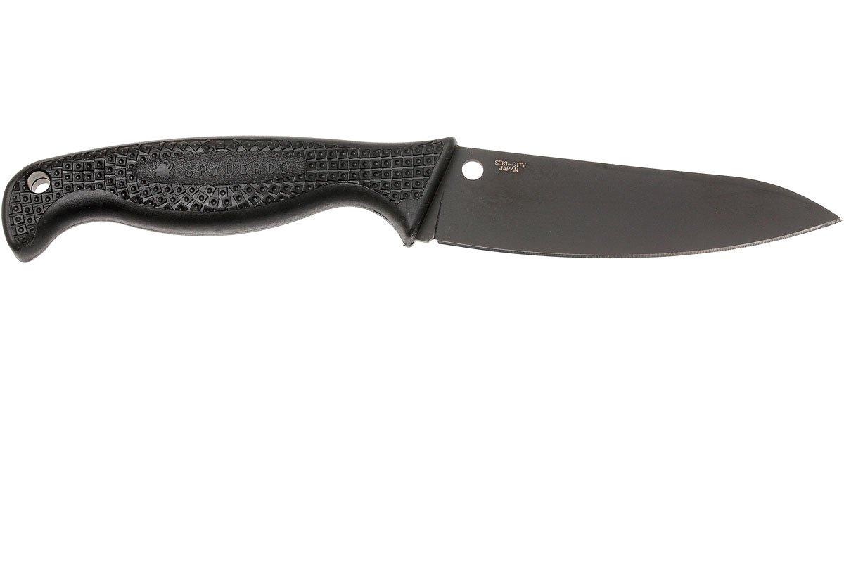 Spyderco FB23SBBK Aqua Salt Lightweight SpyderEdge Knife, Black