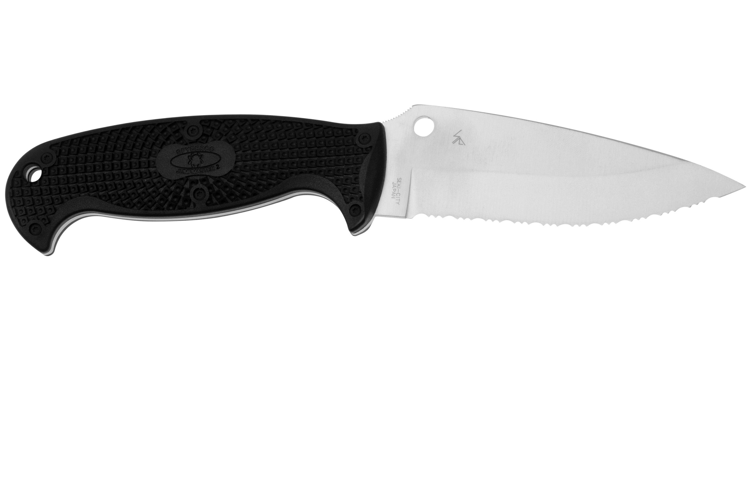 Spyderco Jumpmaster 2.0 H2 FB24SBK2 serrated, fixed knife