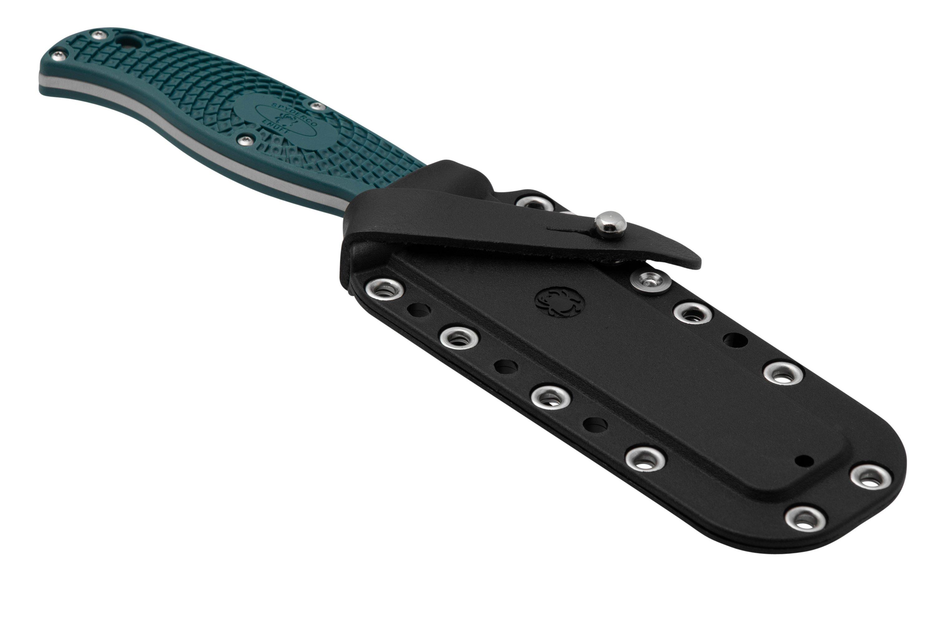 Spyderco Enuff 2 FB31PBL2 K390, Blue FRN, fixed knife Advantageously