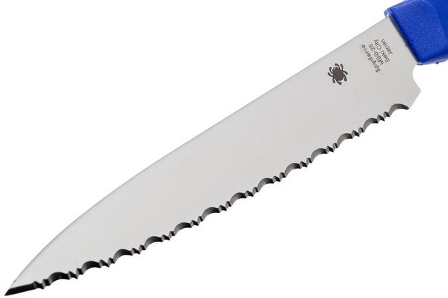 Spyderco Lightweight Kitchen Utility Knife with MBS-26 Stainless Steel  Blade and Polypropylene Plastic Handle