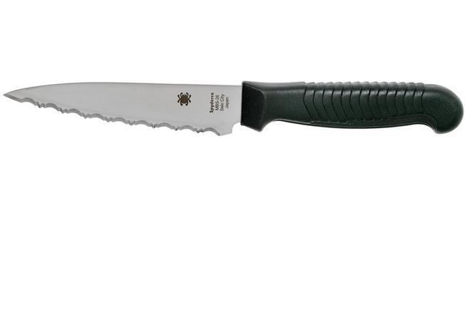 Spyderco paring knife K05SBK serrated, 11.4 cm  Advantageously shopping at