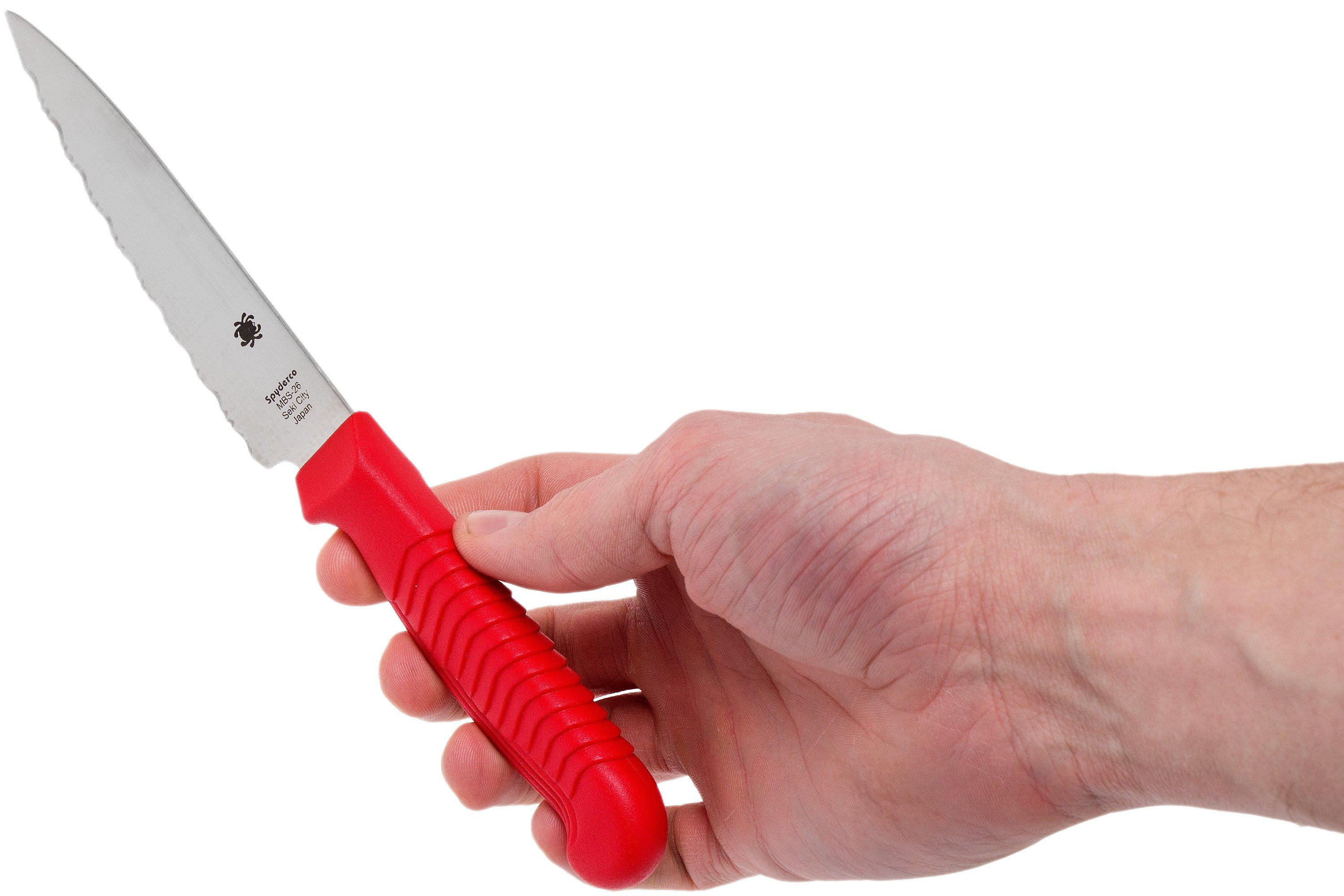 Spyderco K05SRD paring knife 11 cm, red serrated Advantageously