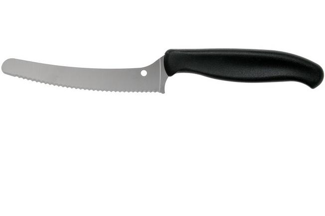 Spyderco Blunt-tip Z-Cut - Serrated Blade - Black Knife