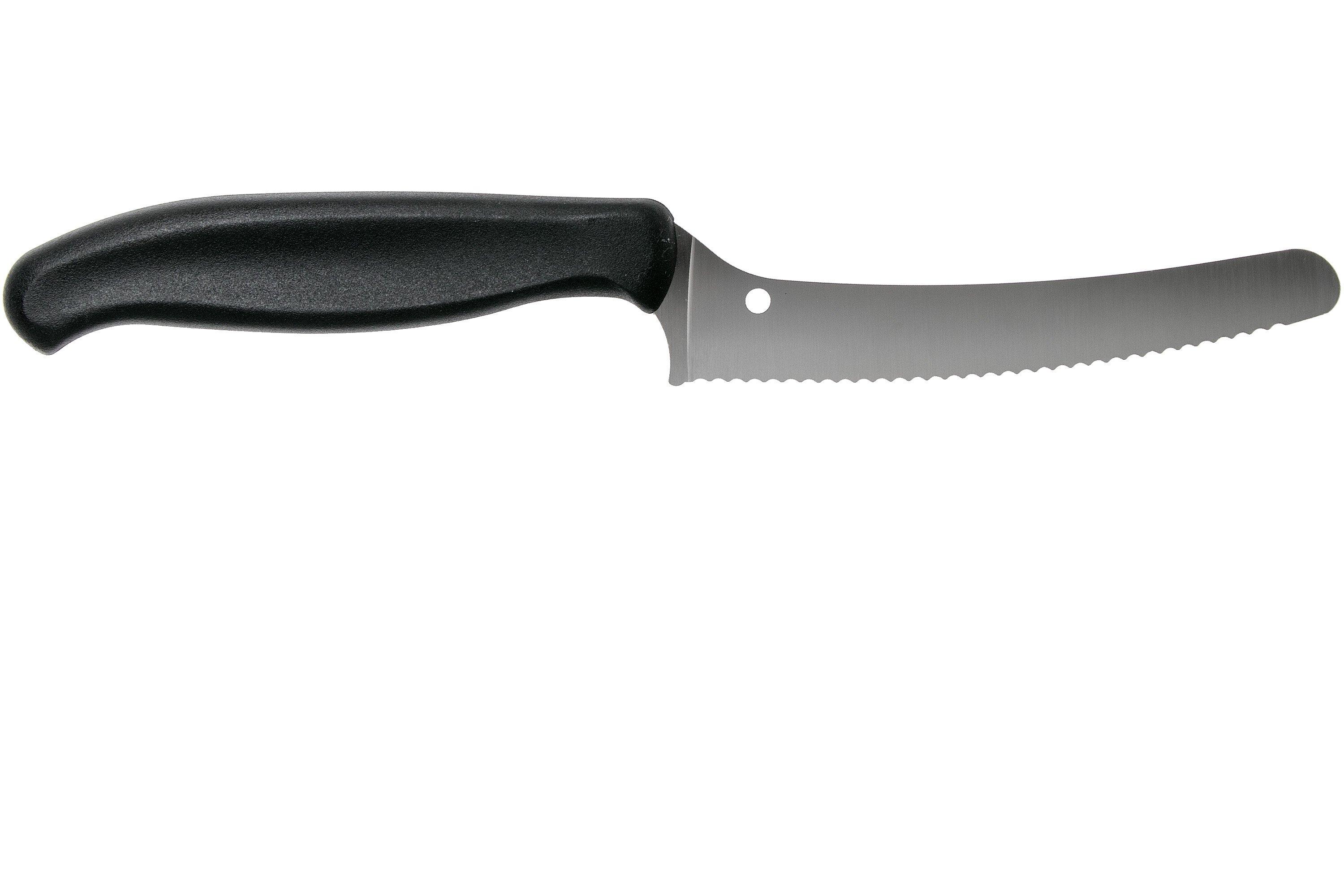 Spyderco ZCut K13SBK Universalmesser 11 cm, schwarz, Wellenschliff