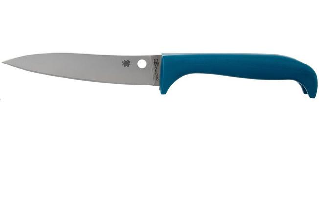 Spyderco Counter Puppy - Kitchen Knife, Blue + Plain