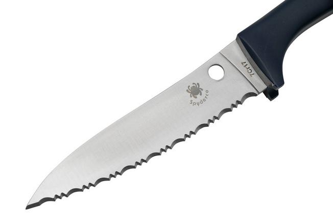 Spyderco Counter Puppy Serrated Edge Kitchen Knife - Purple