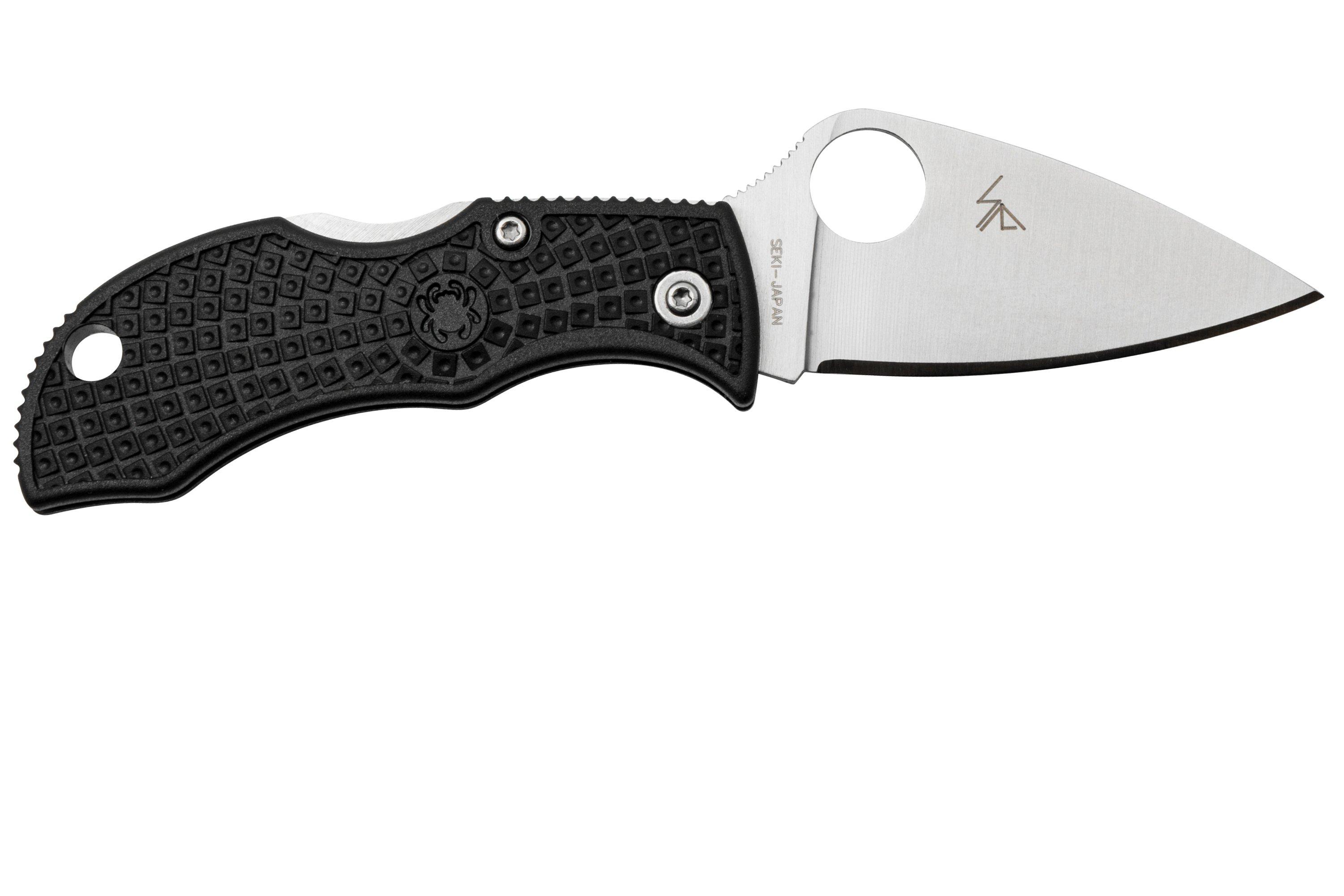 Spyderco Manbug MBKLFP Leafshape VG10, Black FRN, pocket knife