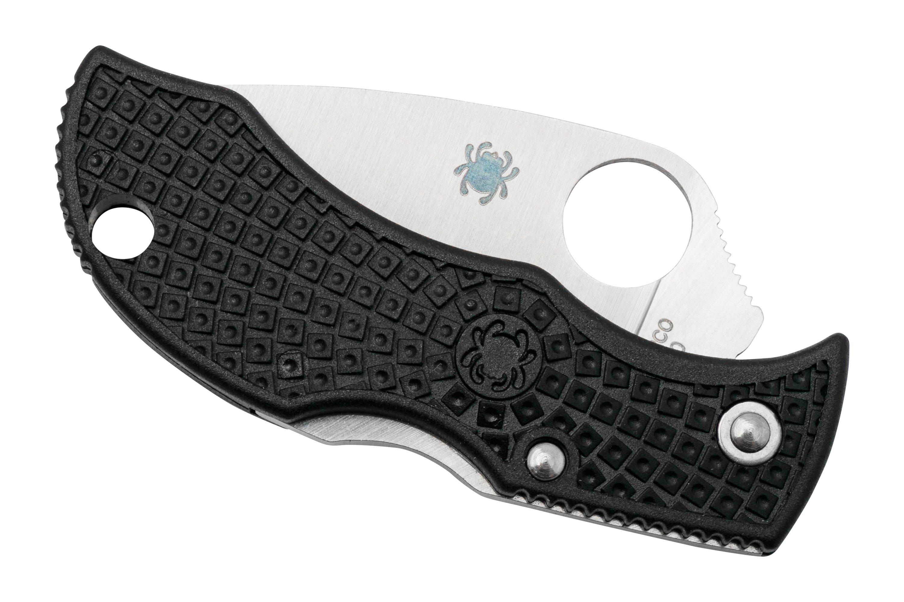 Spyderco Manbug Leaf MBKLFS Serrated, pocket knife Advantageously