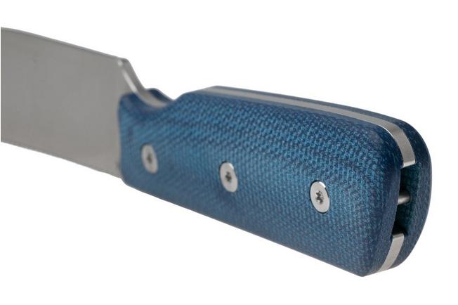 Afbeelding voor StraightLine Bigger Digger BDG-BC Stonewashed 14C28N, Blue Canvas Micarta, vaststaand mes
