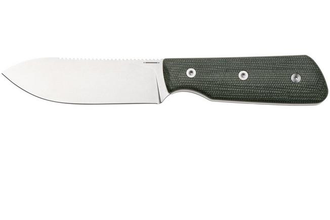 Afbeelding voor StraightLine Bigger Digger BDG-GC Stonewashed 14C28N, Green Canvas Micarta, vaststaand mes