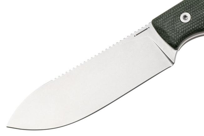 Afbeelding voor StraightLine Bigger Digger BDG-GC Stonewashed 14C28N, Green Canvas Micarta, vaststaand mes