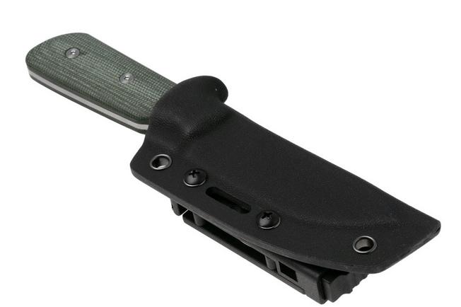 Afbeelding voor StraightLine Bigger Digger BDG-GC Stonewashed 14C28N, Green Canvas Micarta, vaststaand mes
