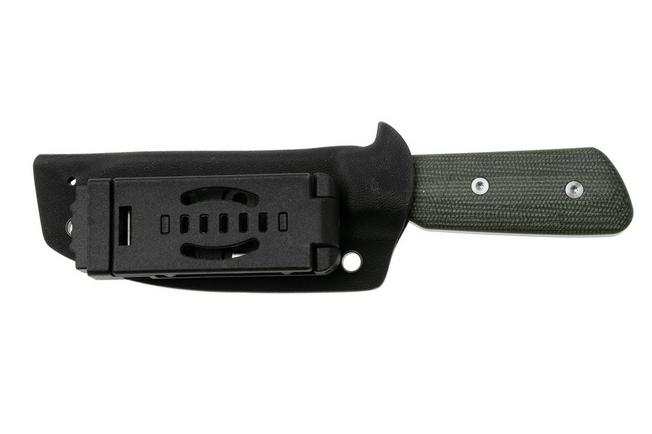 Afbeelding voor StraightLine Bigger Digger BDG-GC Stonewashed 14C28N, Green Canvas Micarta, vaststaand mes