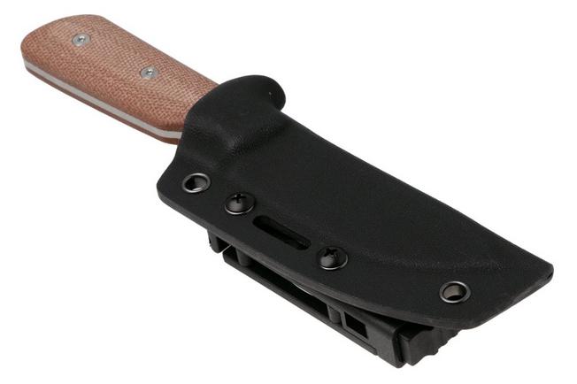 Afbeelding voor StraightLine Bigger Digger BDG-NC Stonewashed 14C28N, Natural Canvas Micarta, vaststaand mes