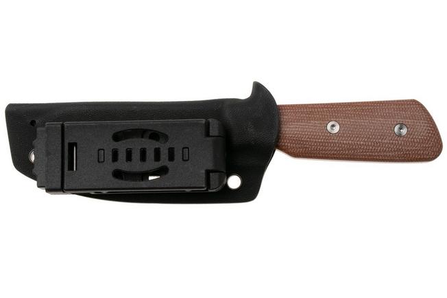 Afbeelding voor StraightLine Bigger Digger BDG-NC Stonewashed 14C28N, Natural Canvas Micarta, vaststaand mes