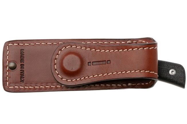 Image for Straightline Buster BS-BB Stonewashed M390, Brown Burlap Micarta, fixed knife