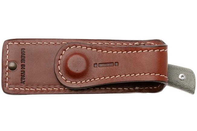 Image for Straightline Buster BS-GC Stonewashed M390, Green Canvas Micarta, fixed knife