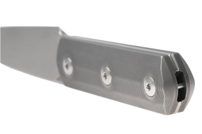 Afbeelding voor Straightline Erny ER-T Erny Stonewashed M390, Titanium, vaststaand mes