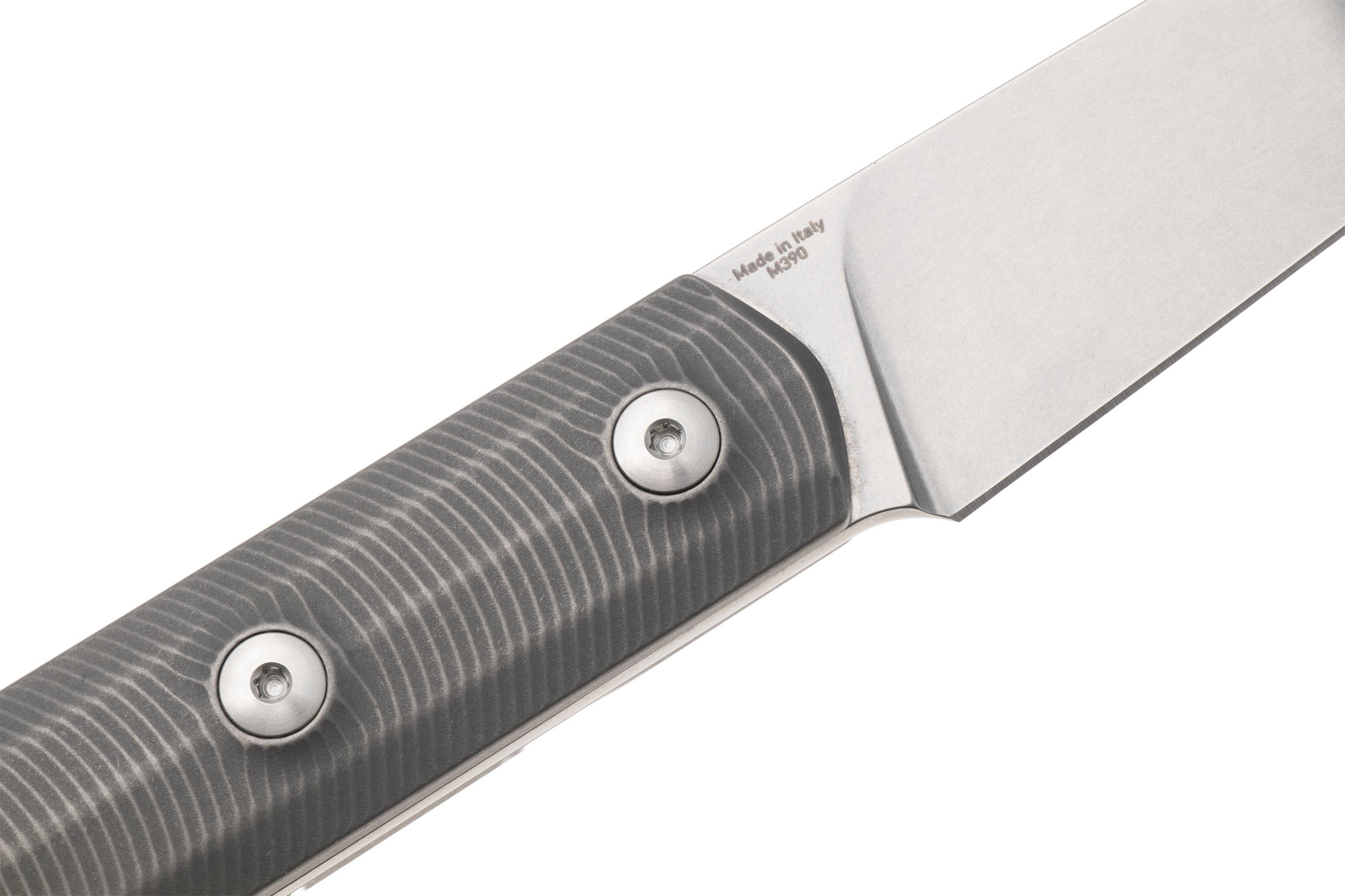 Straightline Erny ER-T Erny Stonewashed M390, Titanium, coltello fisso ...
