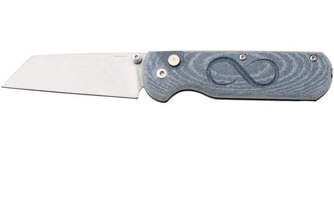 Imagen para Straightline Rox RX-DC, Stonewashed M390, Denim Canvas Micarta, navaja, diseño de Rossella Visintin & Igor Bortolussi