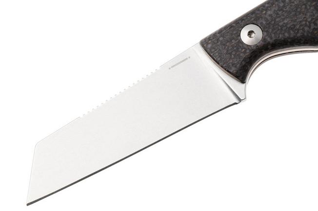 Afbeelding voor StraightLine Scorer SC-BB Stonewashed MagnaCut, Brown Burlap Micarta, vaststaand mes