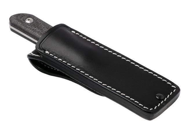 Afbeelding voor StraightLine Scorer SC-BB Stonewashed MagnaCut, Brown Burlap Micarta, vaststaand mes