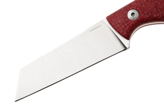 Afbeelding voor StraightLine Scorer SC-RB Satin MagnaCut, Red Burlap Micarta, vaststaand mes