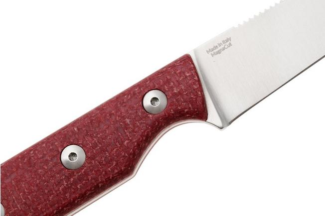 Afbeelding voor StraightLine Scorer SC-RB Satin MagnaCut, Red Burlap Micarta, vaststaand mes