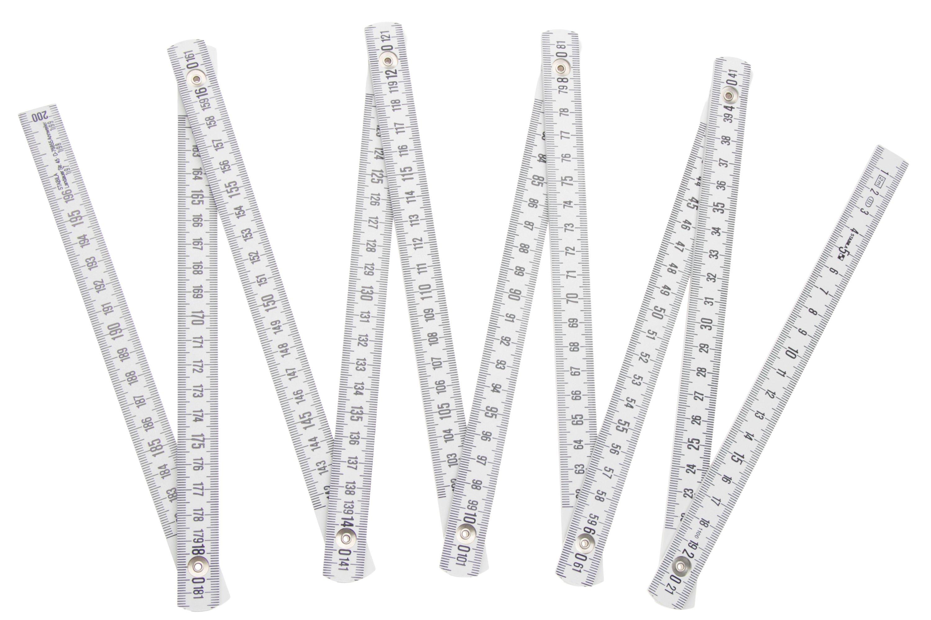 Stabila Plastic Folding Rule Type 1107 01701 white, 2 m ...
