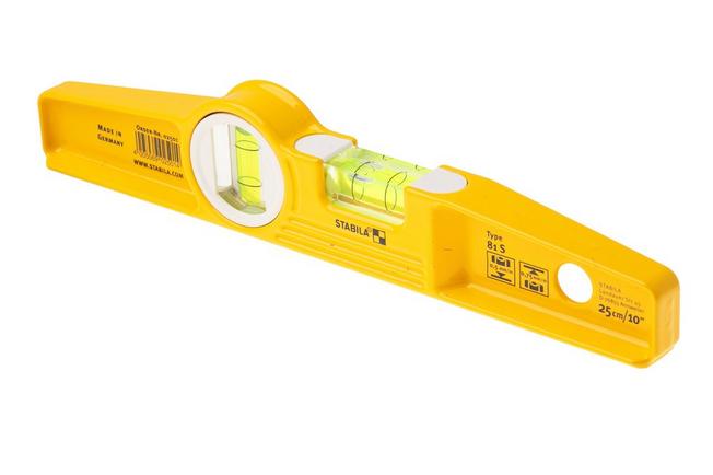 Afbeelding voor Stabila Torpedo Level Type 81 S 02501 aluminium waterpas met gordeltas, 25 cm
