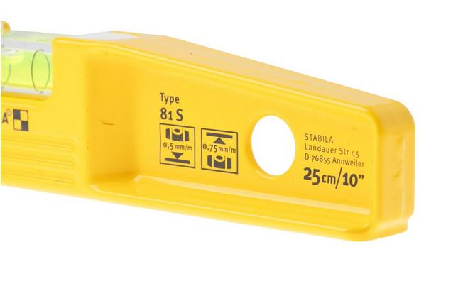 Afbeelding voor Stabila Torpedo Level Type 81 S 02501 aluminium waterpas met gordeltas, 25 cm