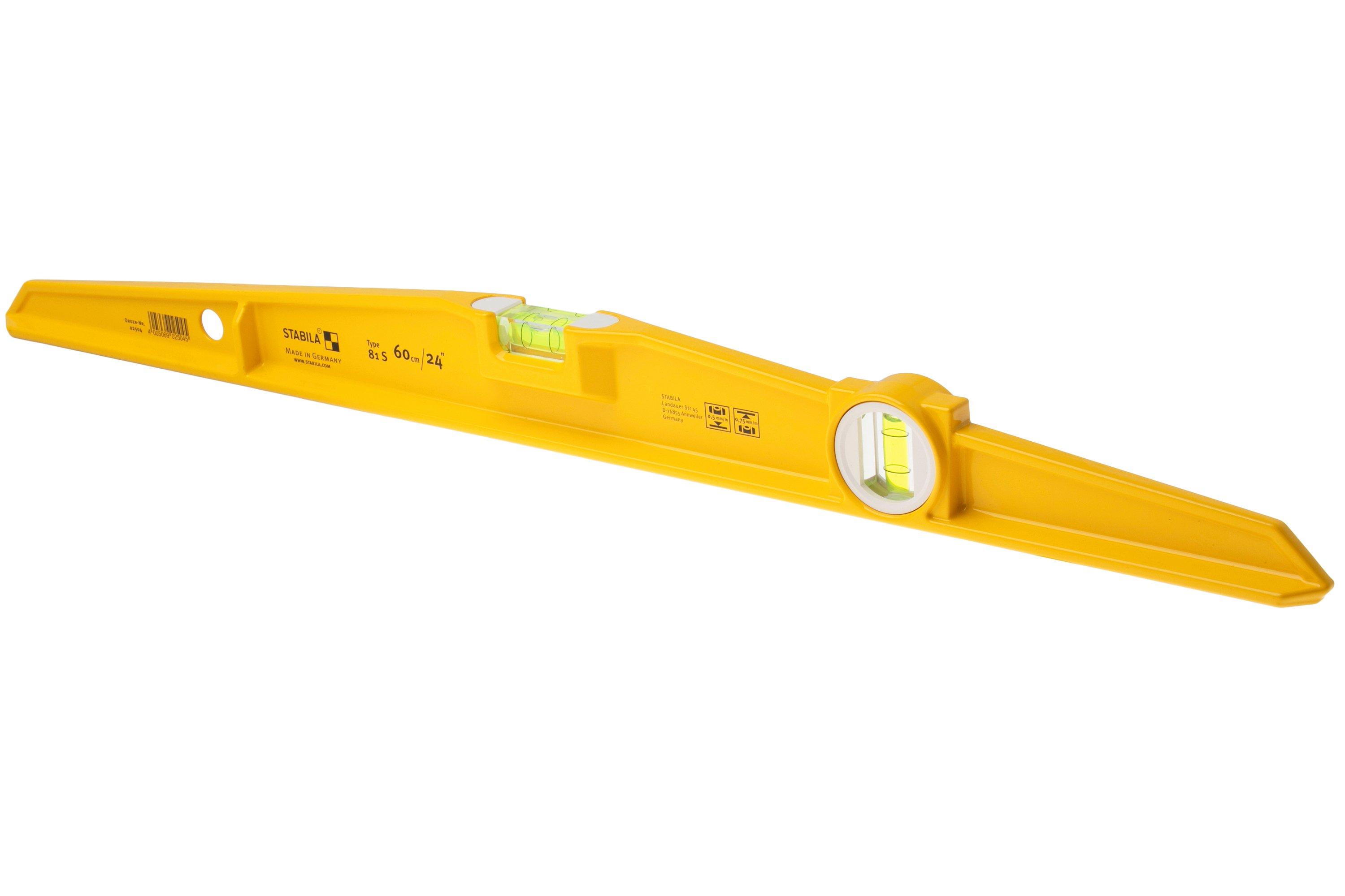 Stabila Torpedo Level Type 81 S 02504 aluminium spirit level, 60 cm ...