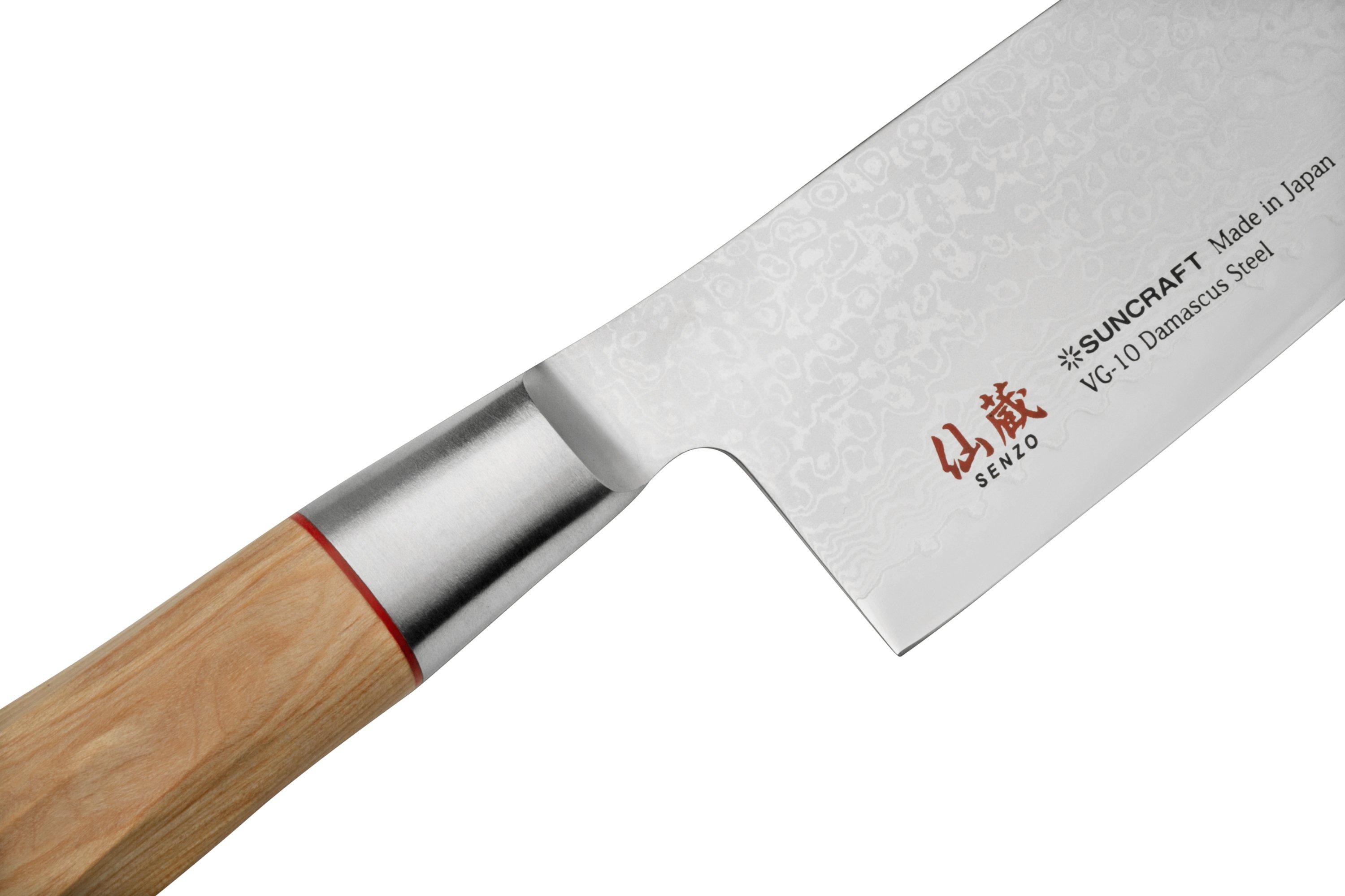 Suncraft Twisted Octagon TO-04 santoku 16.5 cm | Advantageously ...
