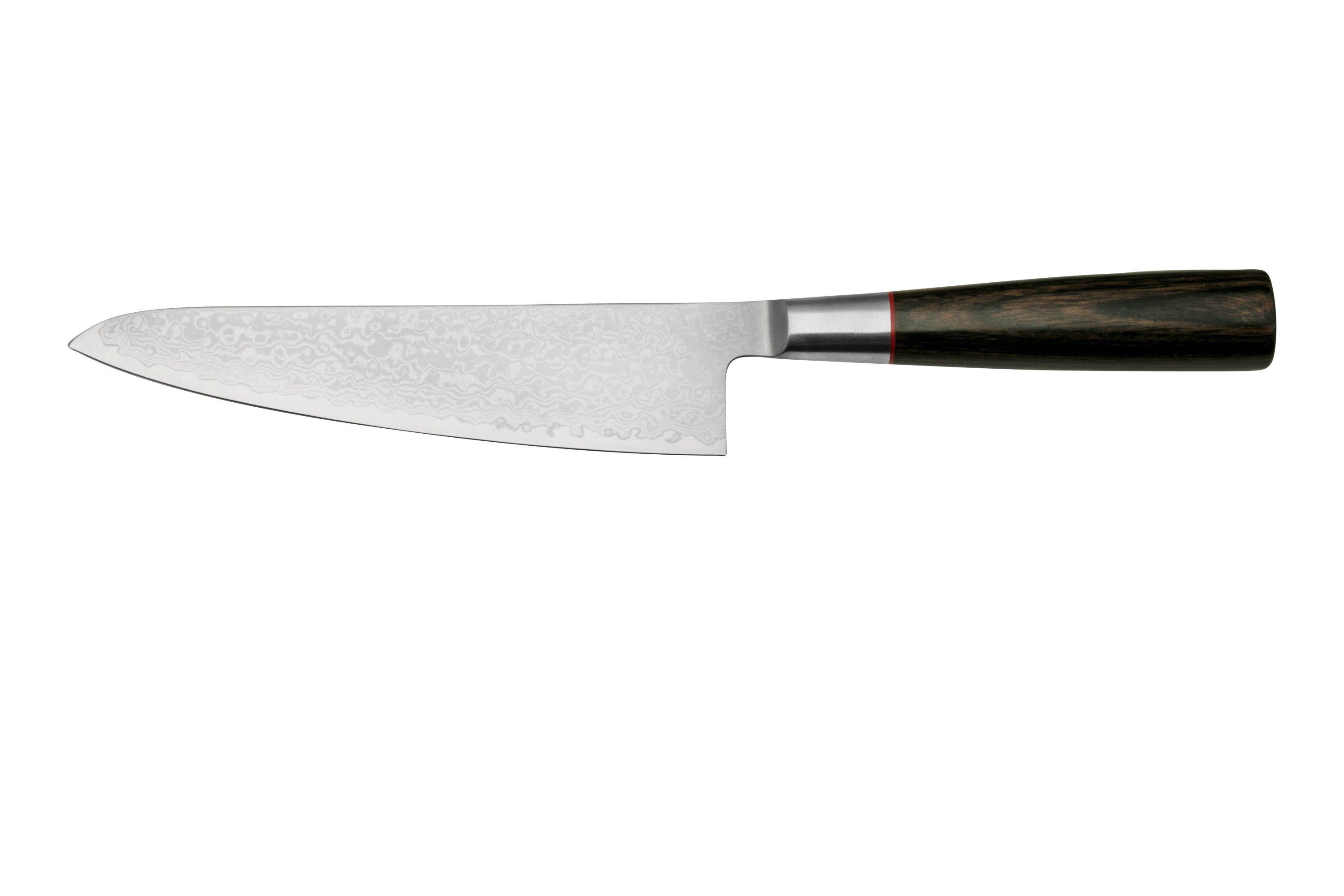 Cuchillo japonés santoku Suncraft Senzo Black 16,7 cm Damasco