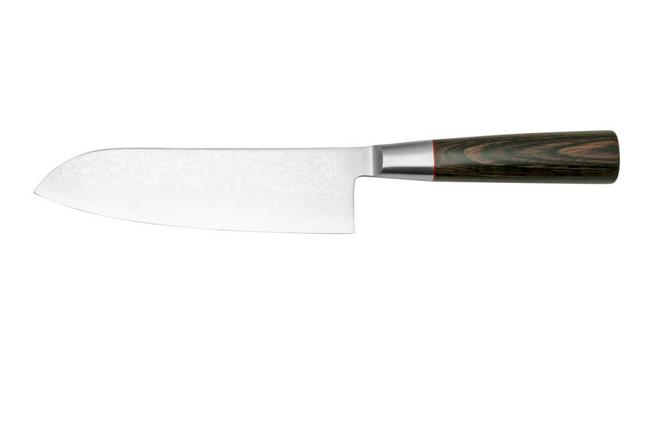 Couteau Santoku Kai lame damassé 16,5cm