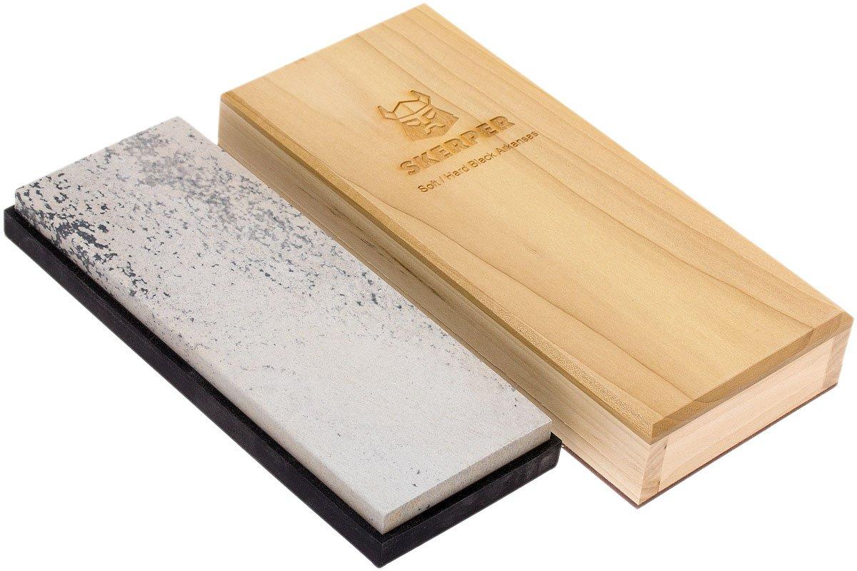 Arkansas combination natural sharpening stones, Soft/Hard Black Arkansas