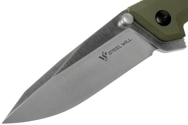 Image for Steel Will Apostate 1152 OD Green, Satin pocket knife