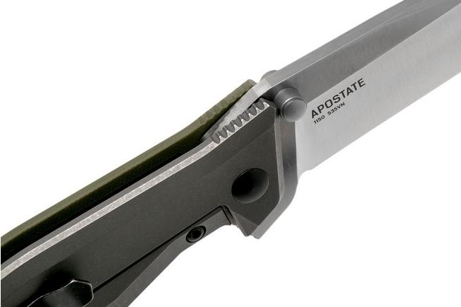 Image for Steel Will Apostate 1152 OD Green, Satin pocket knife
