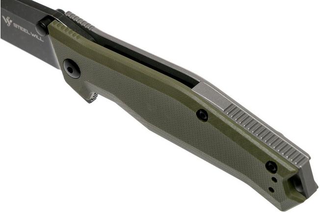Image for Steel Will Apostate 1157 OD Green, Blackwashed pocket knife